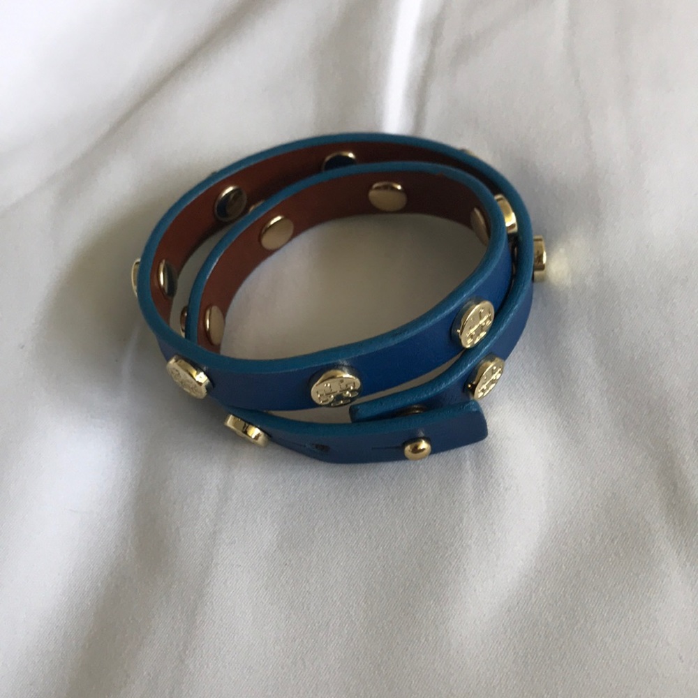 Tory Burch blue wrap bracelet